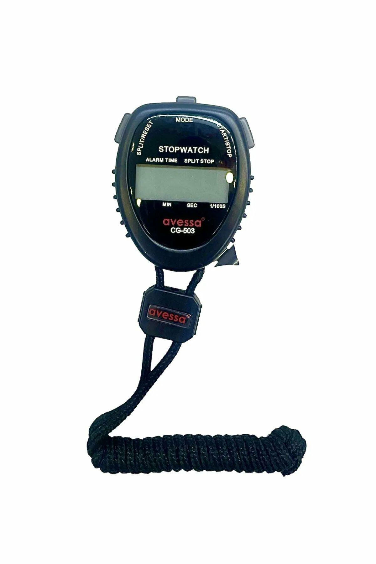 Avessa CG-503 Alarm Saat Kronometre 12/24 Saat İp Askılı Siyah