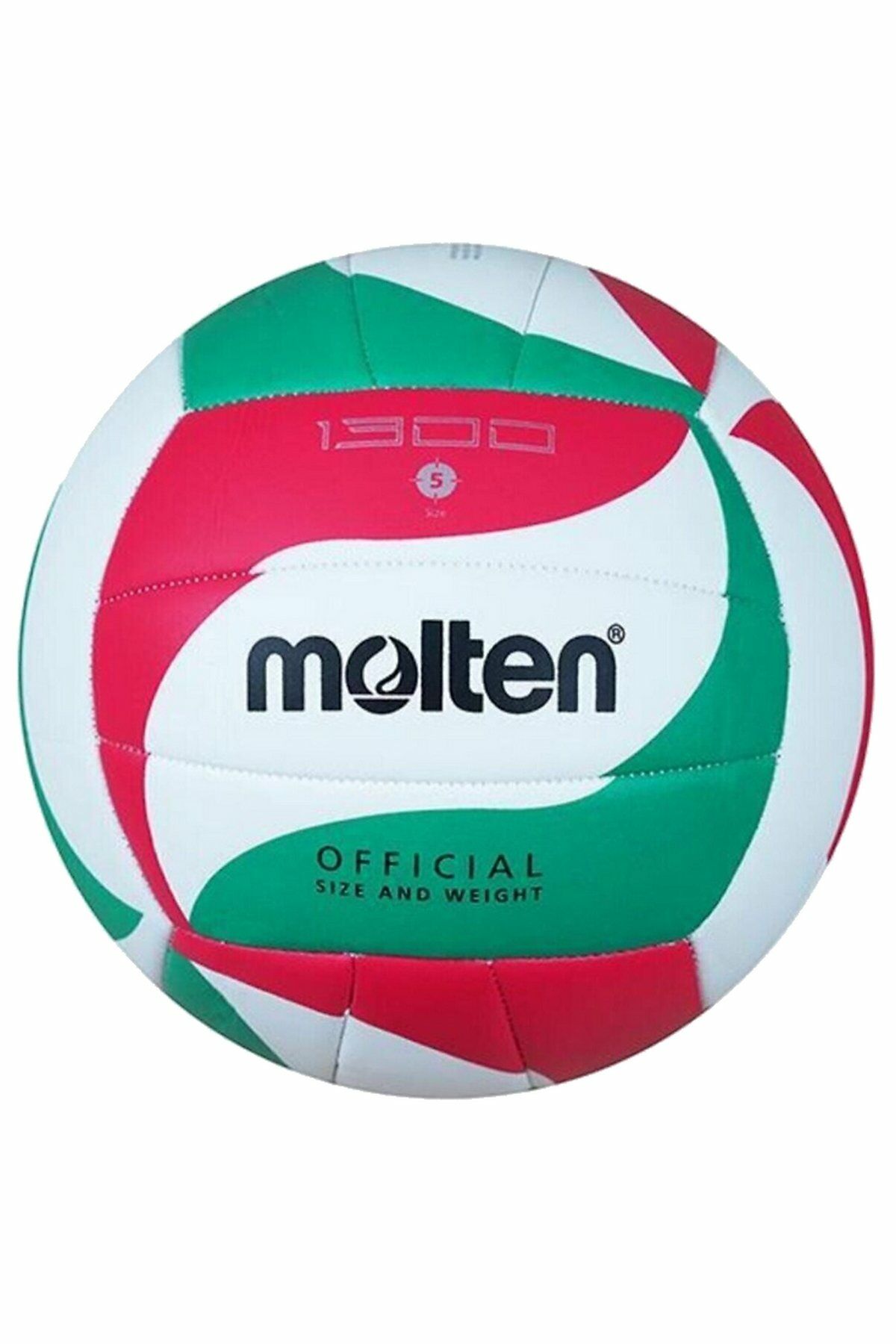 Molten Dikişli Official Size No 5 Voleybol Topu Yeşil/Beyaz/Kırmızı