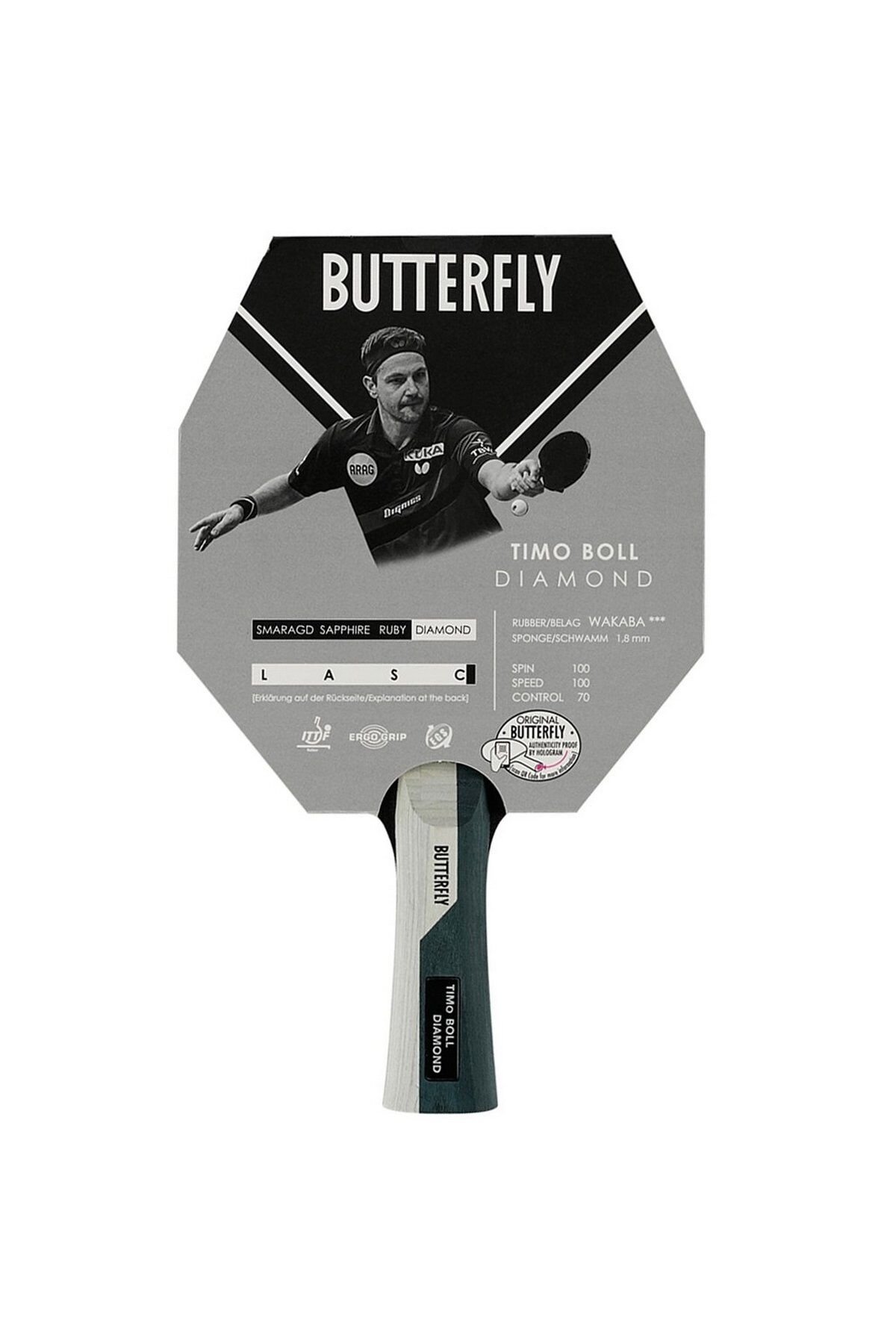 Butterfly 85034 Timo Boll Series Diamond M.Tenisi Raket