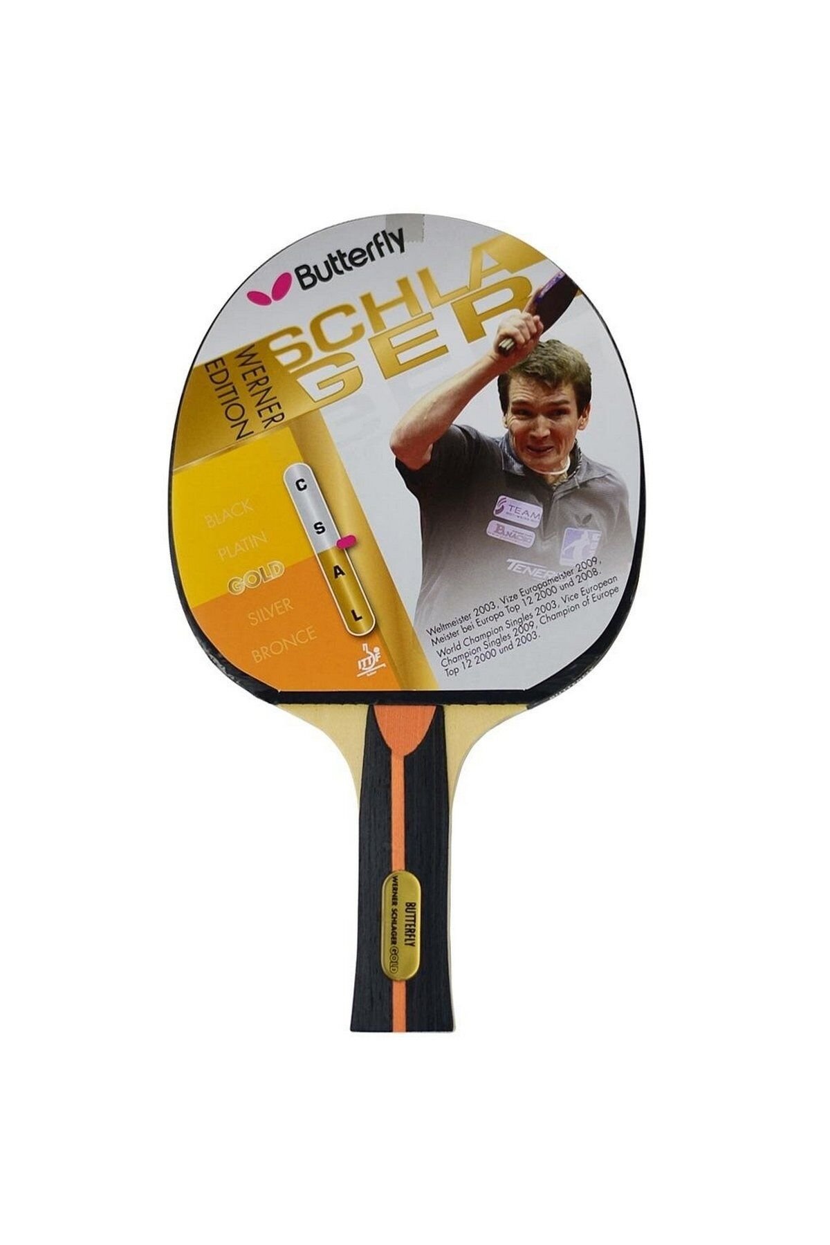 Butterfly 85072 Werner Schlager Edition Gold M.Tenisi Raket