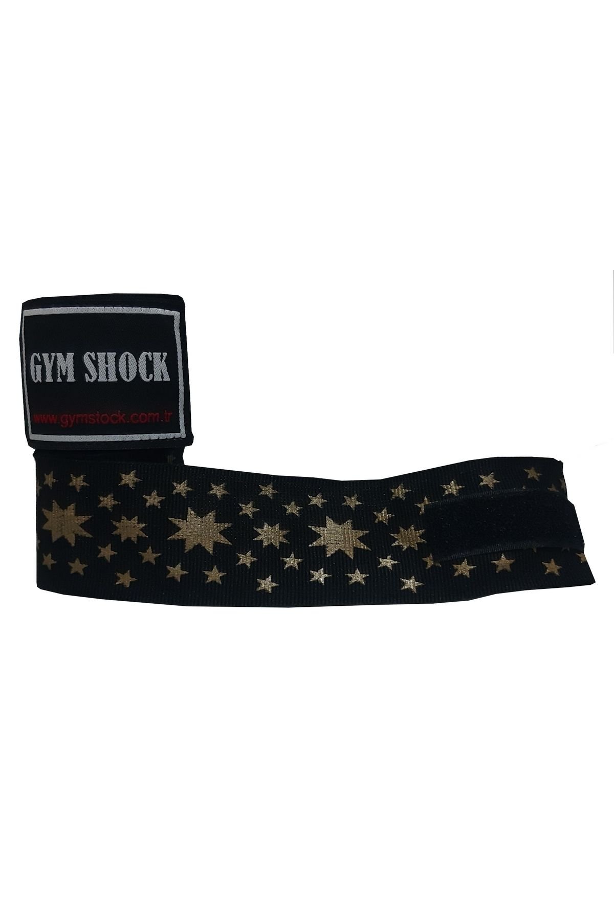Gym Shock 3.5 m Boks Bandajı Yıldız Baskılı Siyah Zemin