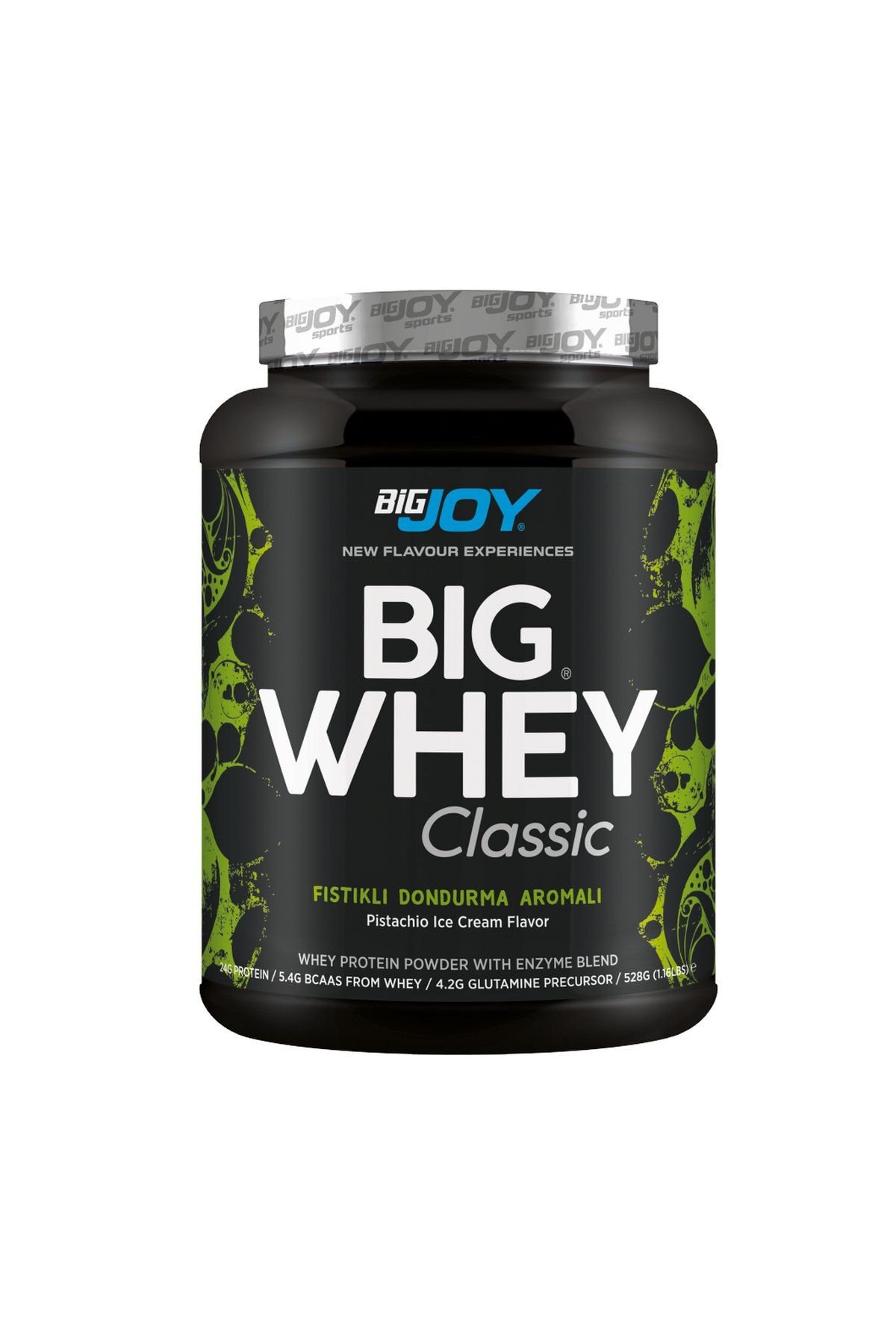 BigJoy Sports BigWhey Classic Antep Fıstıklı Dondurma Aromalı 528g 16 Servis