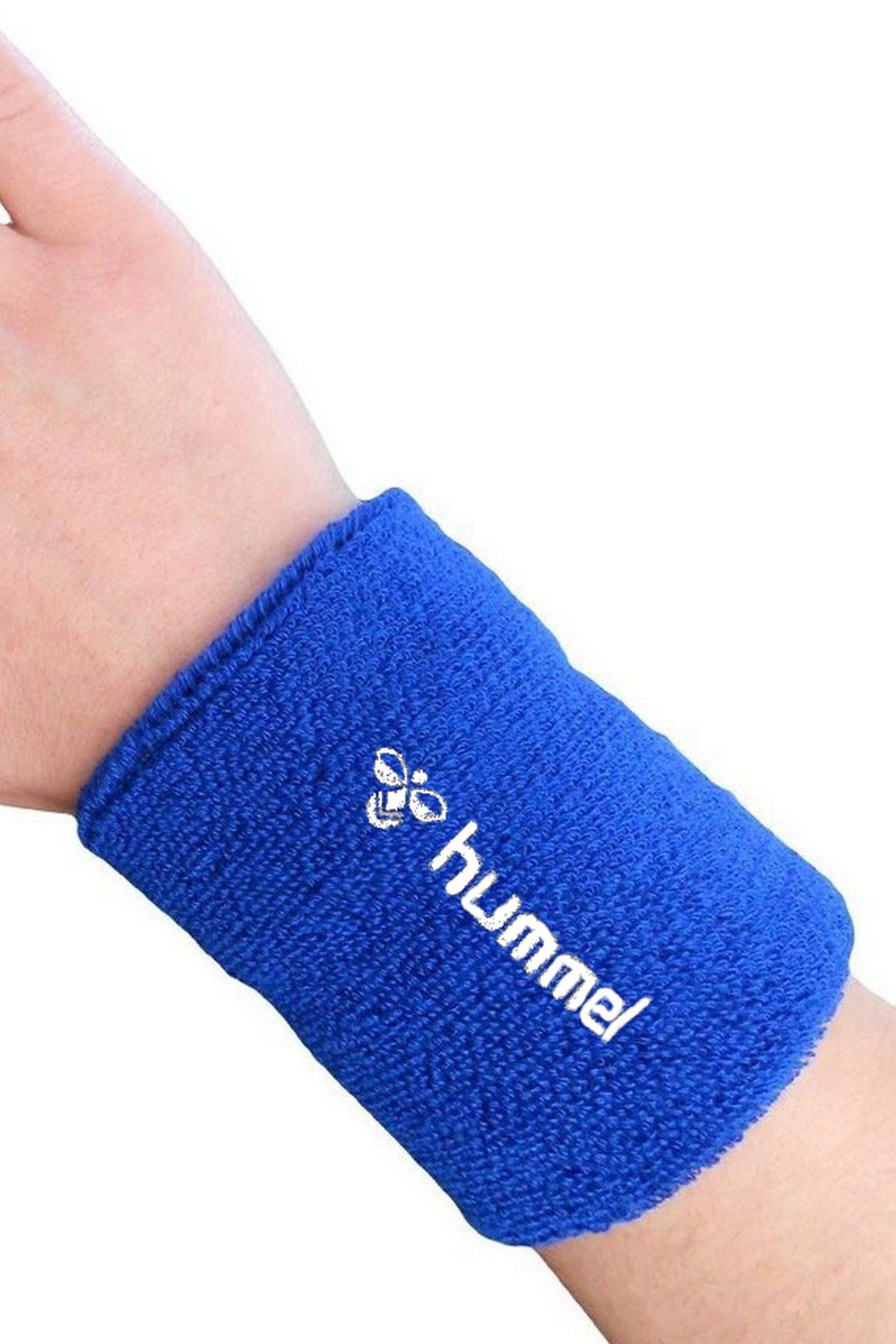 Hummel 1010426-8448 Unisex Havlu Sporcu Bileklik Mavi