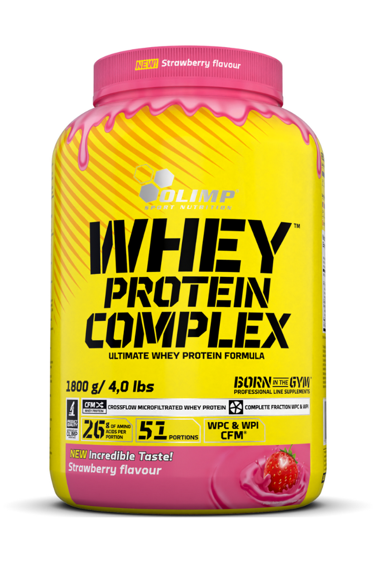Olimp Whey Protein Complex 100% Çilek 1800g 51 Servis