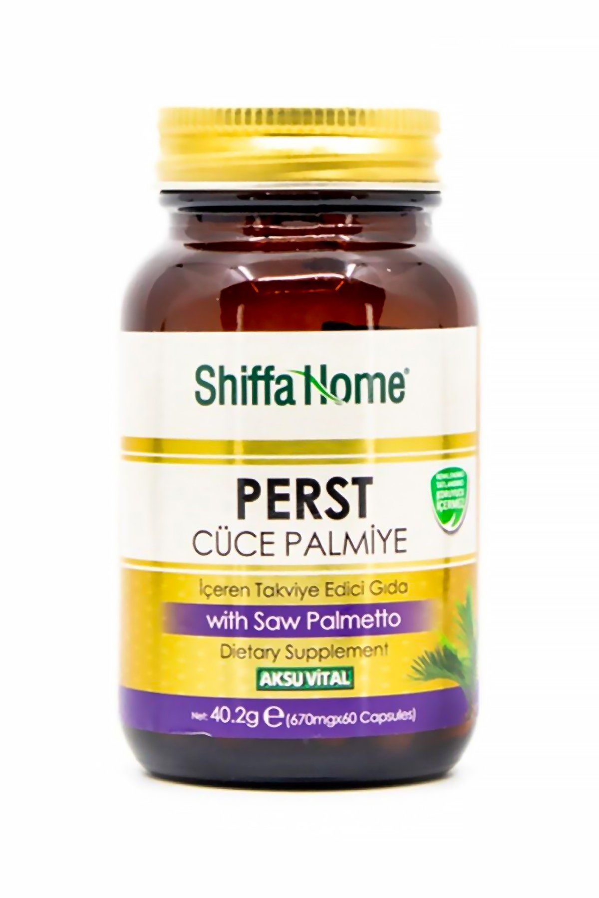 AksuVital Shiffa Home Perst Cüce Palmiye 670mg 60 Kapsül