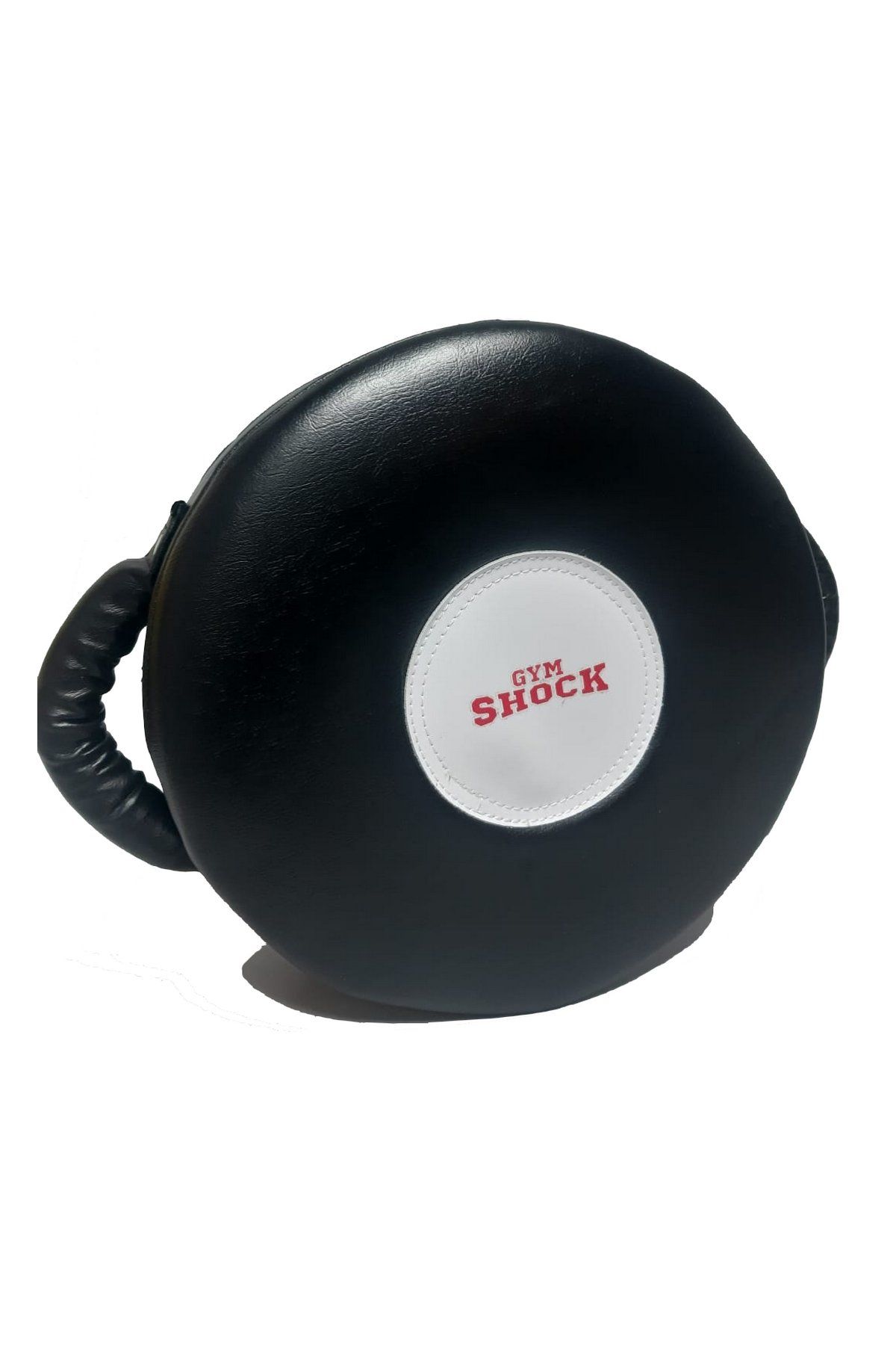 Gym Shock Yuvarlak Darbe Yastığı Gerçek Deri 34x11cm Siyah