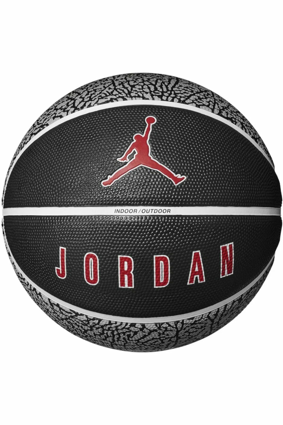 Nike Jordan Playground 2.0 8p Deflated Wolf Grey/Black/White/Red Unisex No 7 Basketbol Topu Gri/Siyah/Kırmızı J.100.8255.055.07