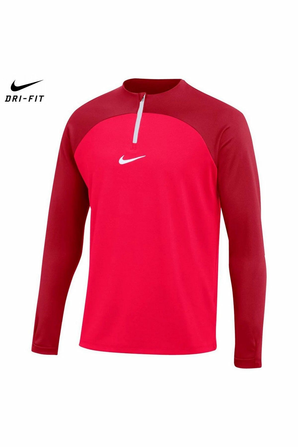 Nike Dri-Fit Academy Dril Top K Erkek Antrenman Uzun Kollu Sweatshirt Kırmızı DH9230-635
