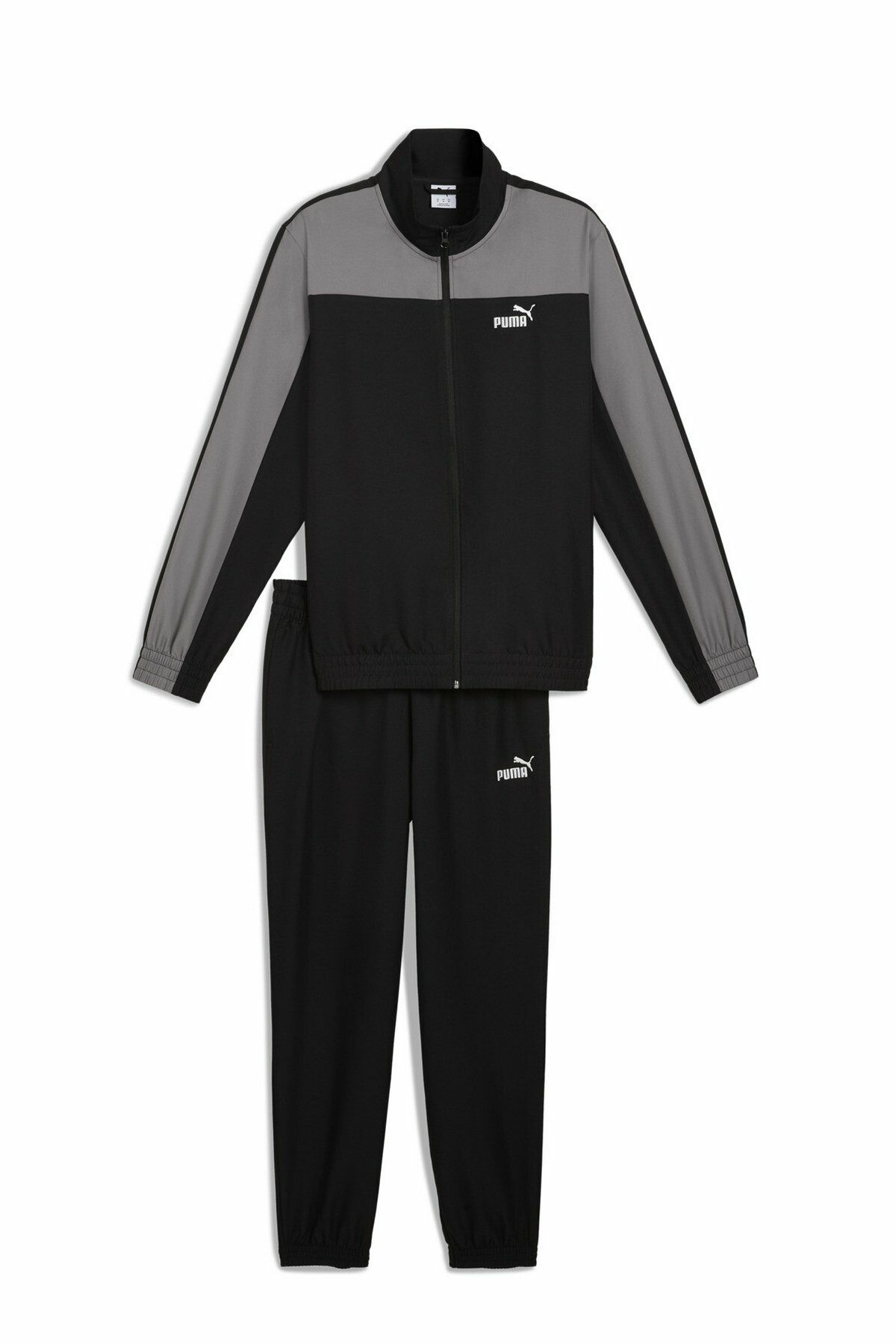 Puma Woven Colorblock Tracksuit Erkek Eşofman Takımı Siyah/Gri 68485601