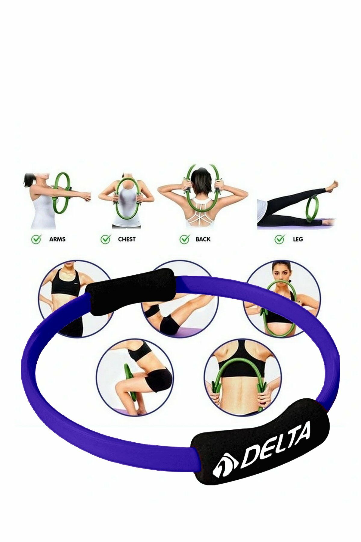 Delta PRP-576 Pilates Egzersiz Çemberi̇ (Pilates Ring) Mor