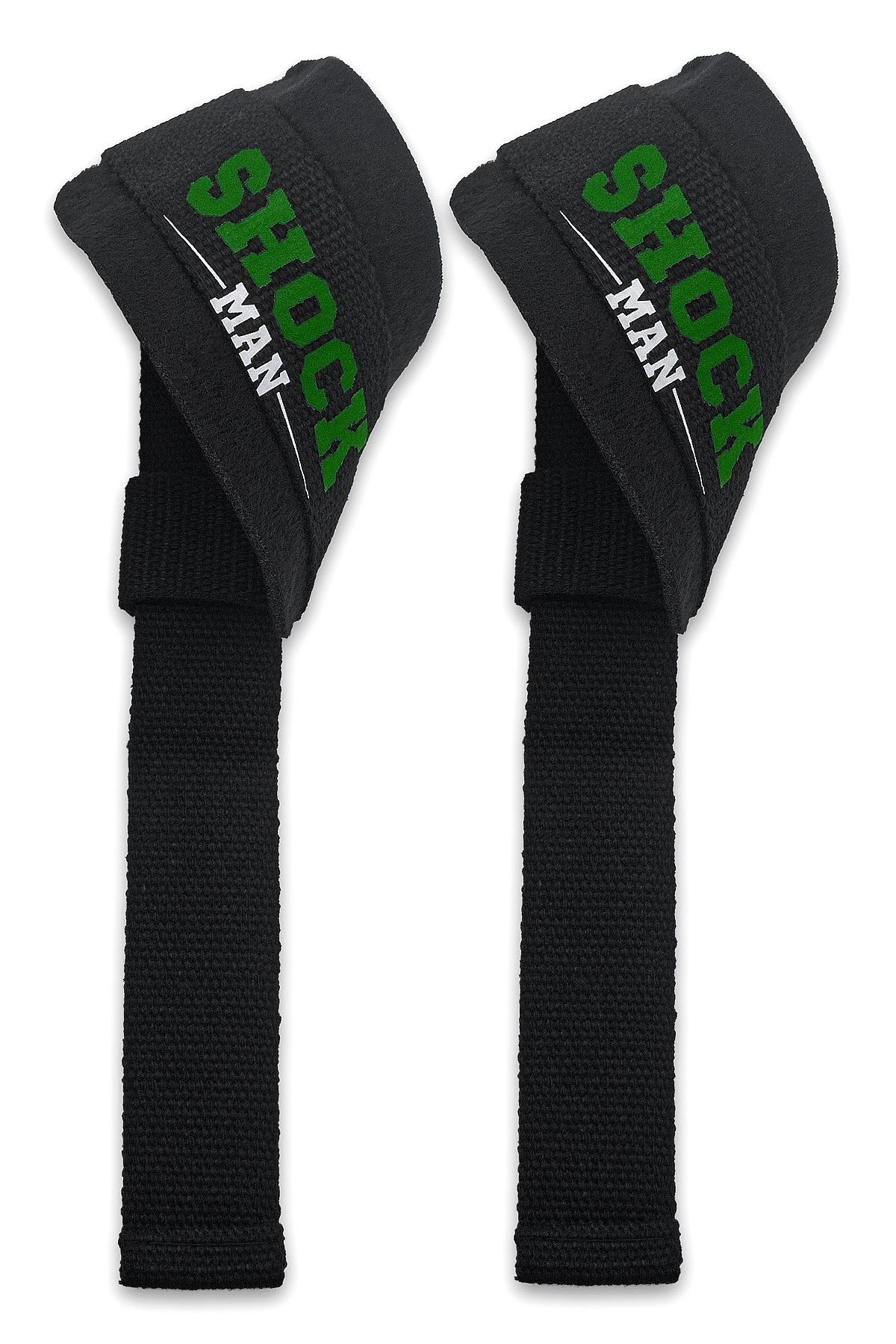 Shock Man Lasso Lifting Straps Ağırlık Bileklik Siyah/Yeşil