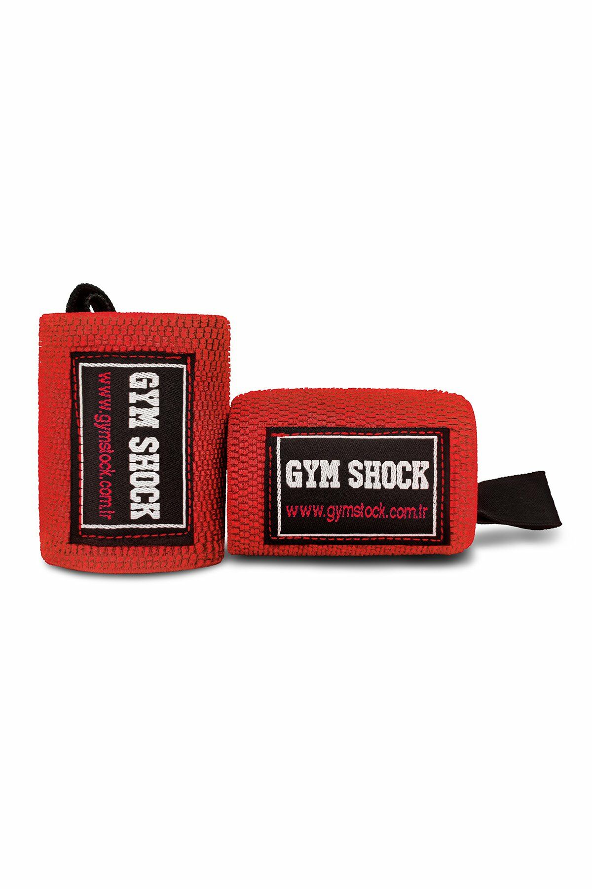 GymShock Wrist Wraps with Thumb Loop - Kırmızı