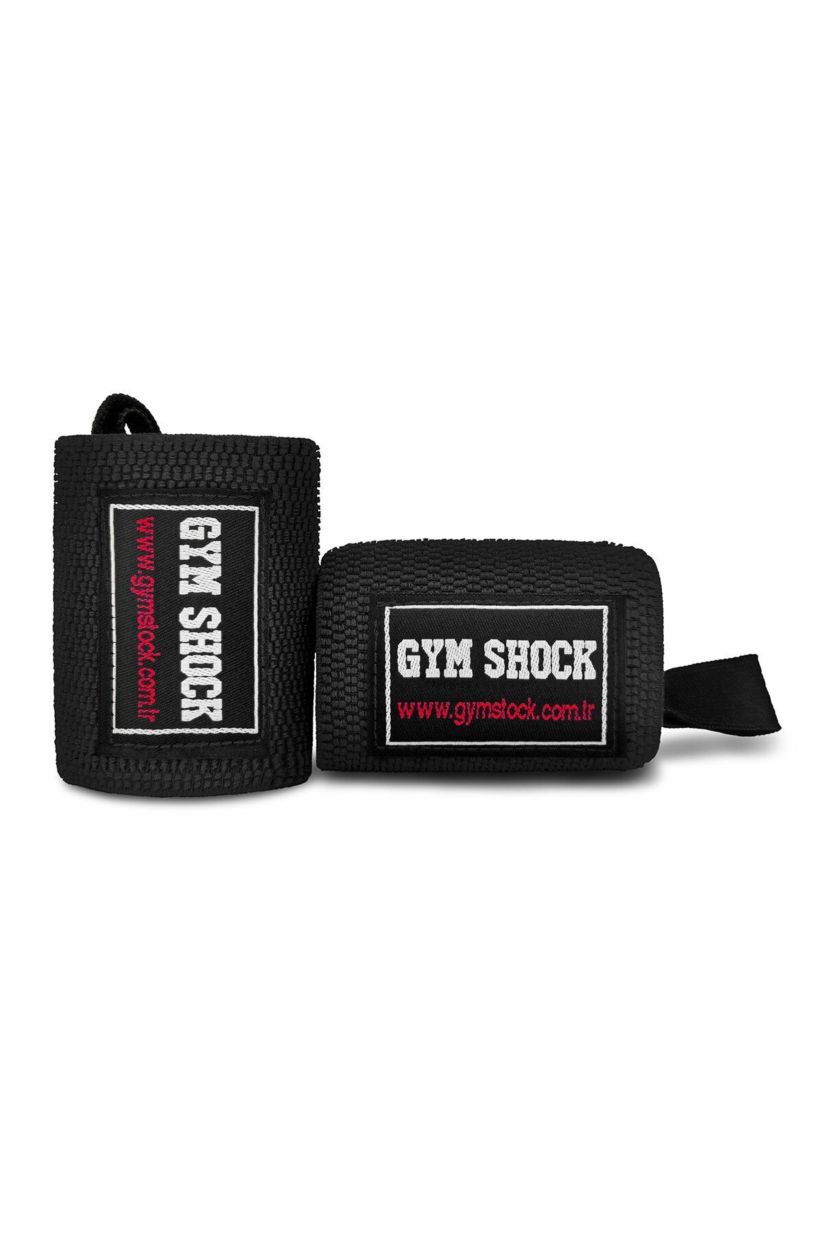 GymShock Wrist Wraps with Thumb Loop - Siyah