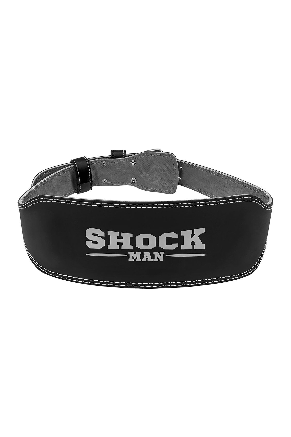 Shock Man Ağırlık Kemeri Suni Deri Siyah L