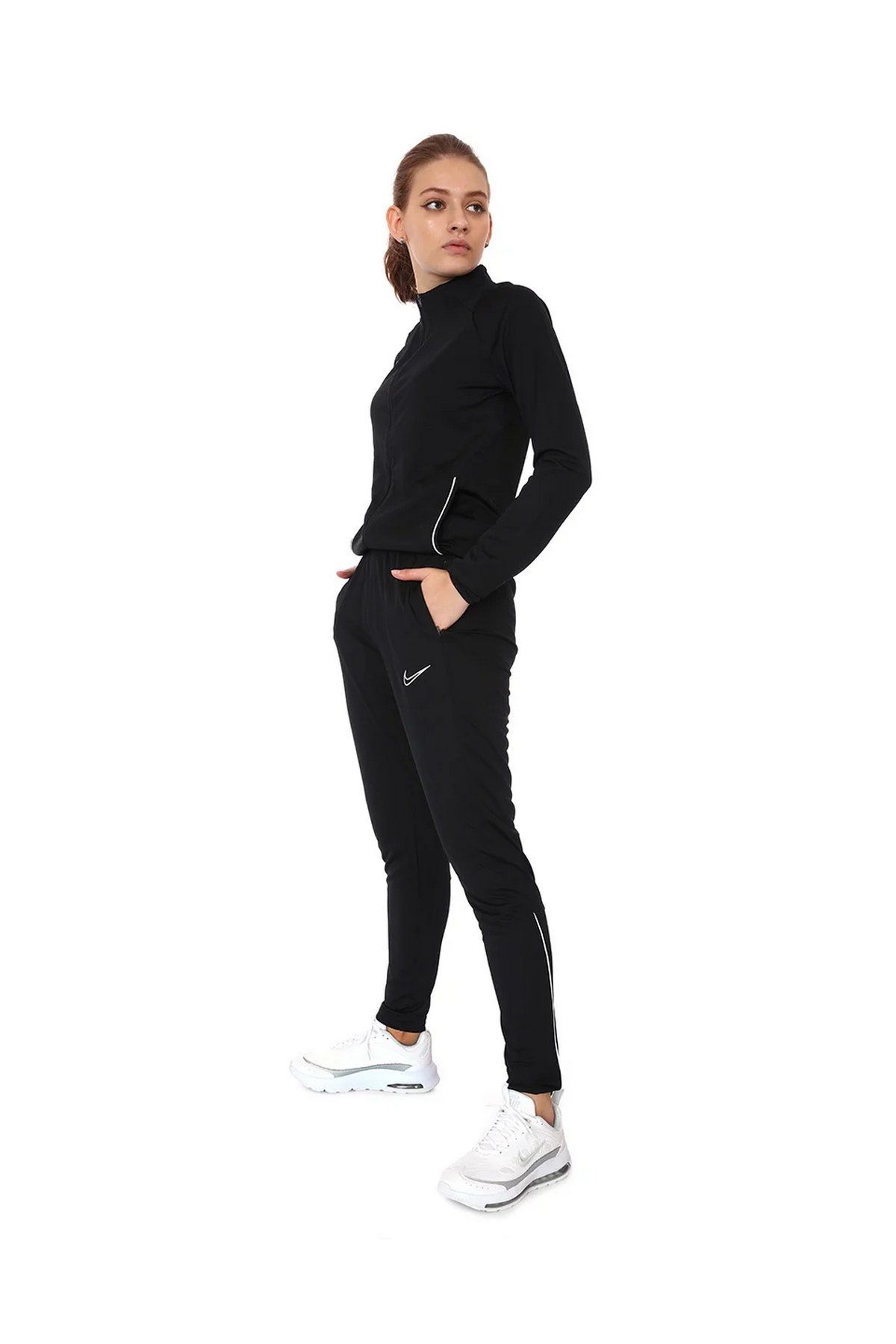 Nike Dri-Fit Acedemy 21 Trk Suit K Bayan Futbol Eşofman Takımı Siyah DC2096-010
