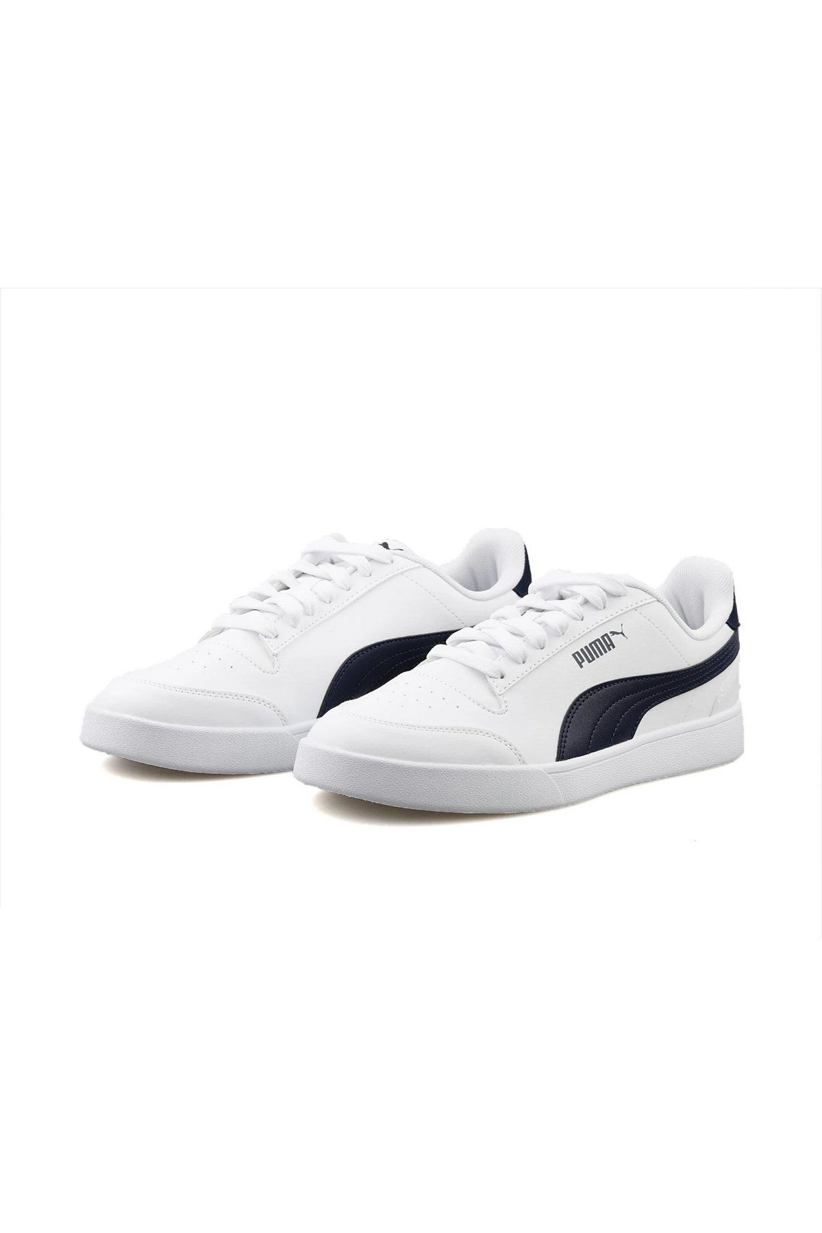Puma Shuffle Puma-White Puma-Navy Erkek Spor Ayakkabı Beyaz 30966824 43