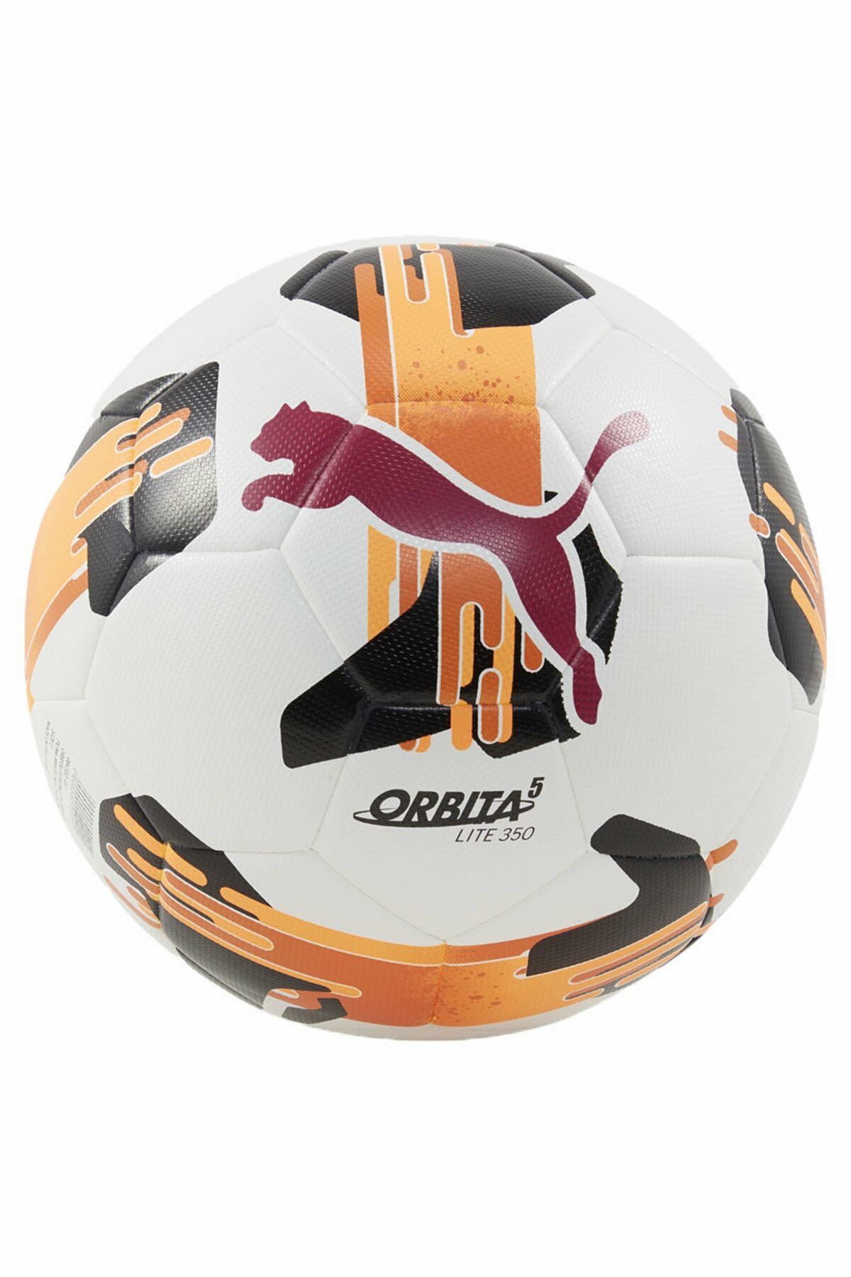 Puma Team Sports Orbita 5 Fusion Lite 350 No 5 Futbol Topu Beyaz/Turuncu 08433201