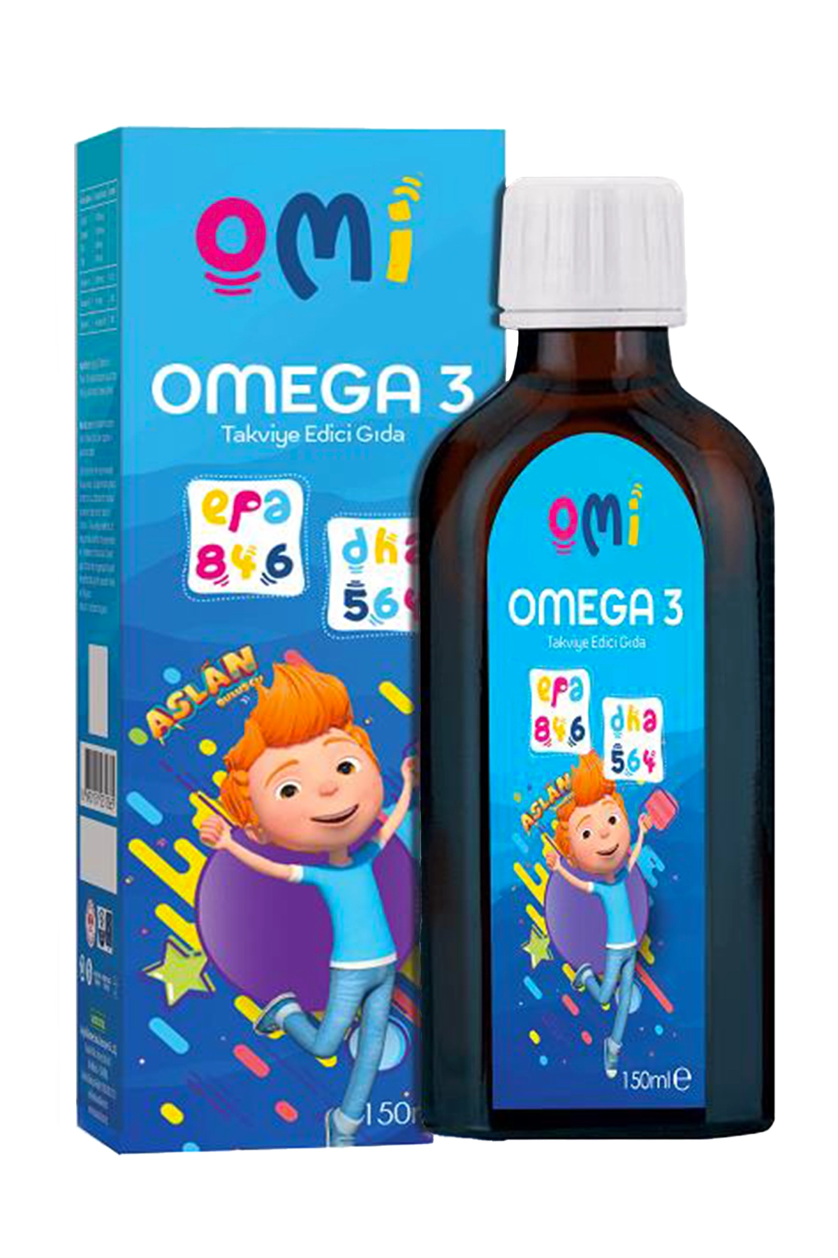 AksuVital OMİ Omega-3 Takviye Edici Çocuk Şurubu 150ml