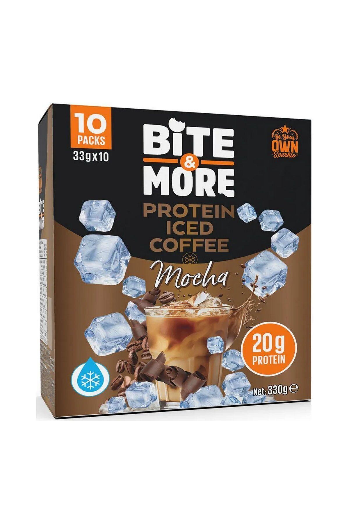 Bite & More Protein Iced Coffee Mocha 33gr x 10 Adet