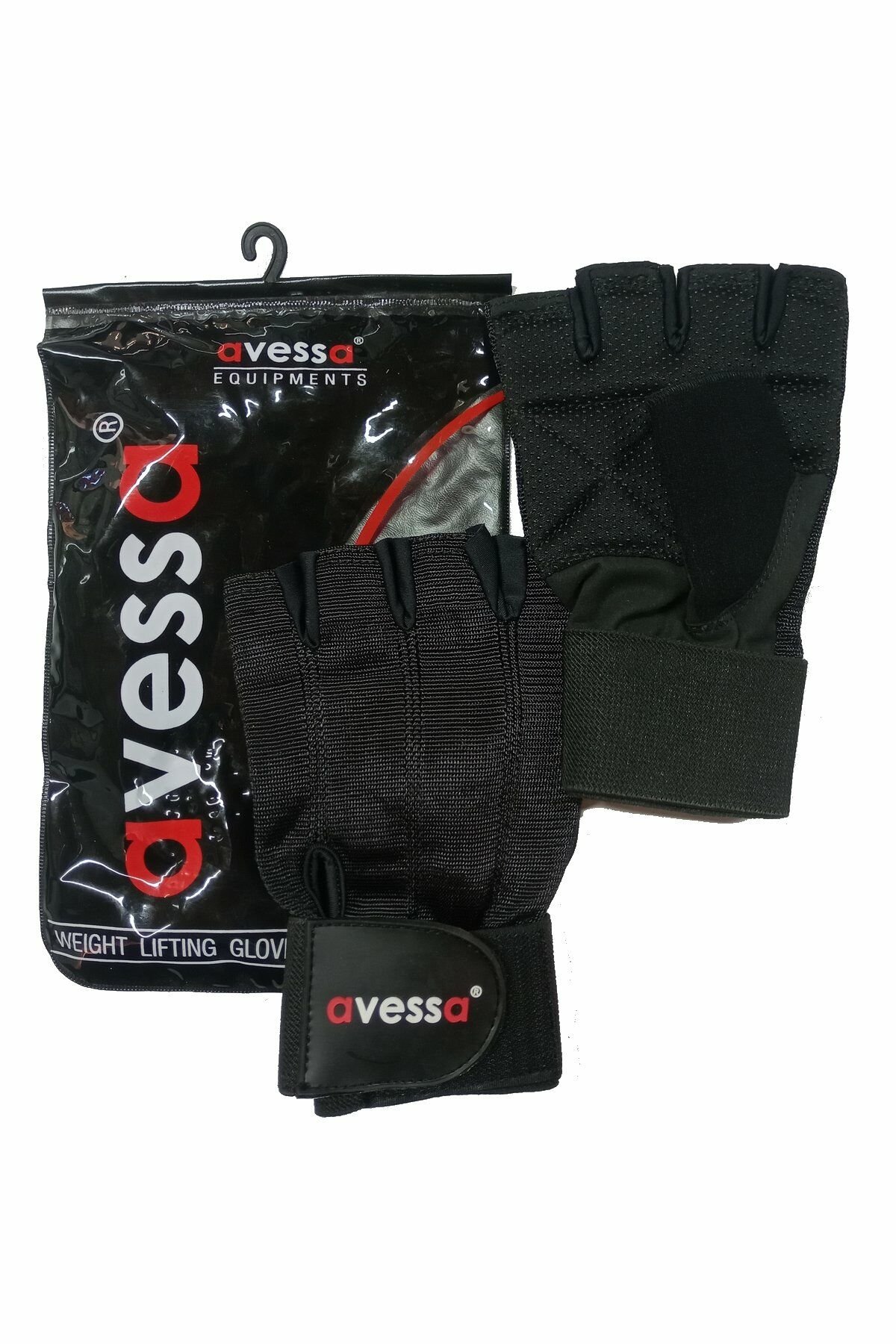 Avessa W/L Gloves Rex Fitness Spor Ağırlık Eldiveni Siyah S