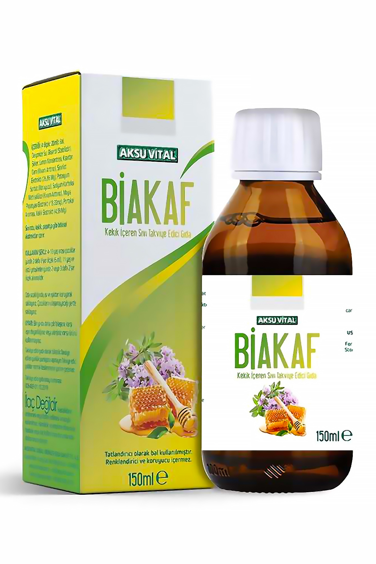 AksuVital Biakaf Kekik İçeren Sıvı Takviye Edici Şurup 150ml