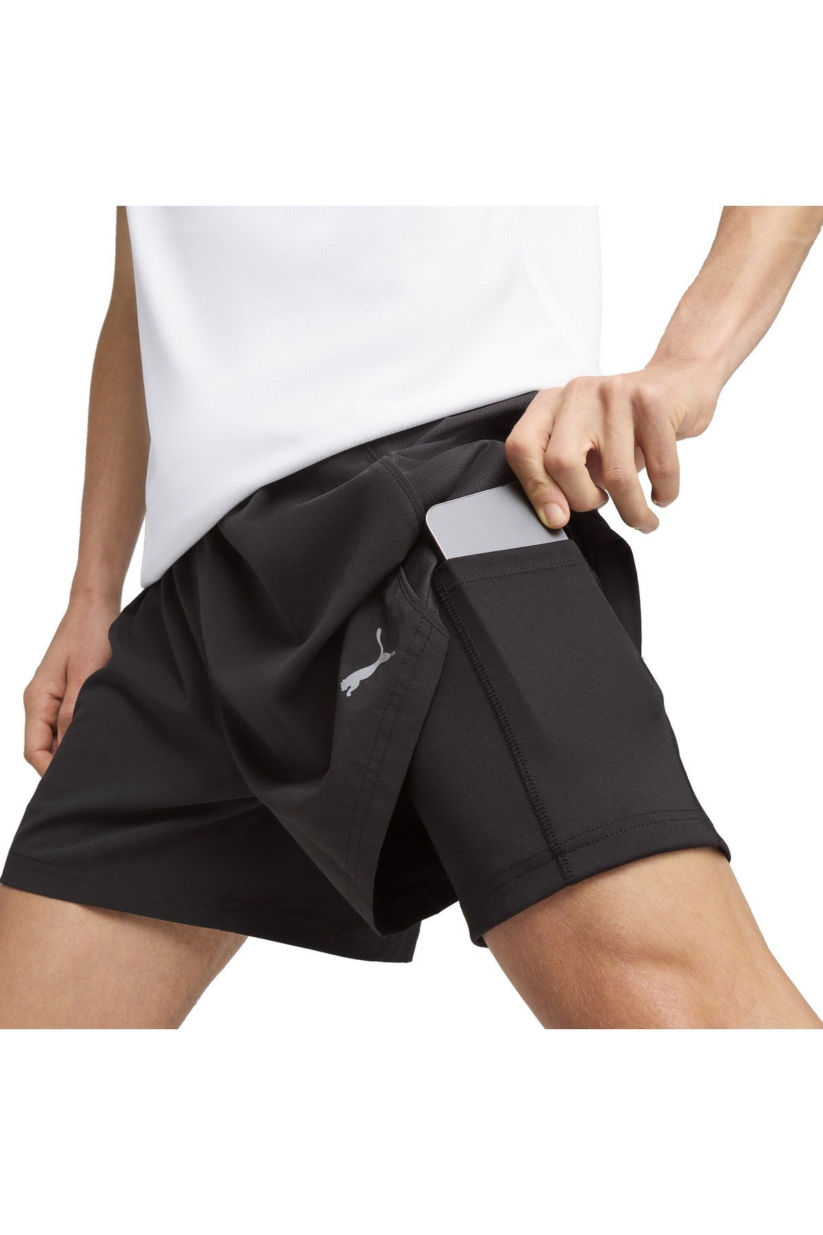 Puma Run Velocity 2in1 Short Erkek Spor Şort Siyah 52661101