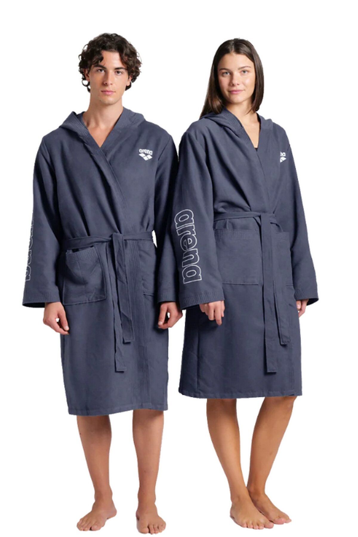 Arena Zeal Robe Unisex Havuz Deniz Yüzücü Bornozu Lacivert 009032710