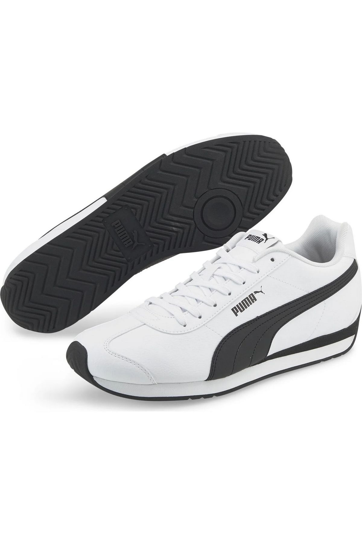 Puma Turin 3 Puma-White Puma-Black Erkek Spor Ayakkabı Beyaz 38303706