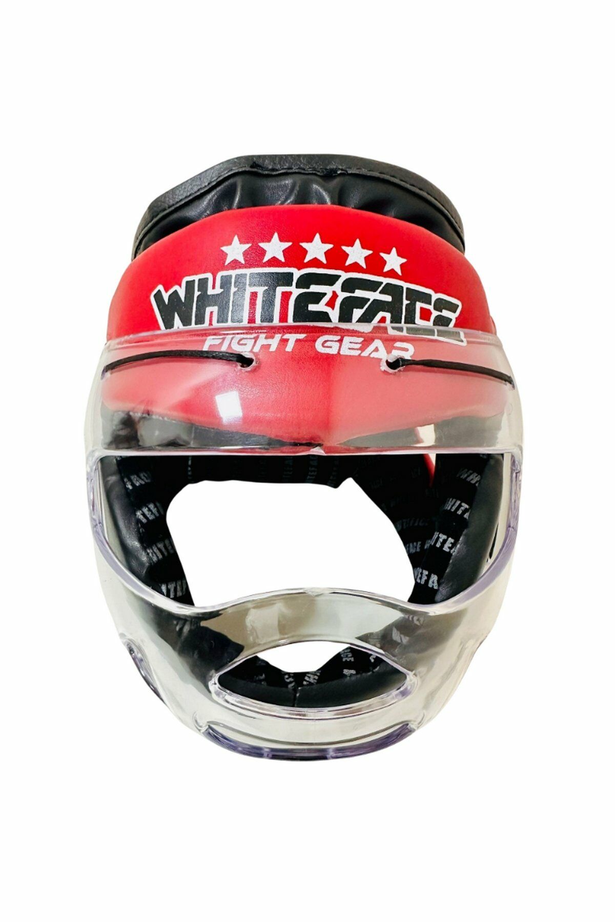Whiteface Yüz Korumalı Boks Kaskı Kırmızı
