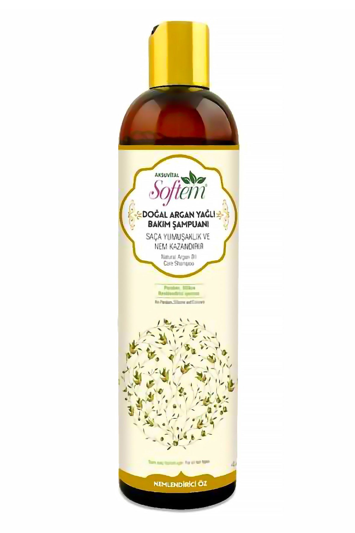 AksuVital Softem Doğal Argan Yağlı Bakım Şampuanı 400ml