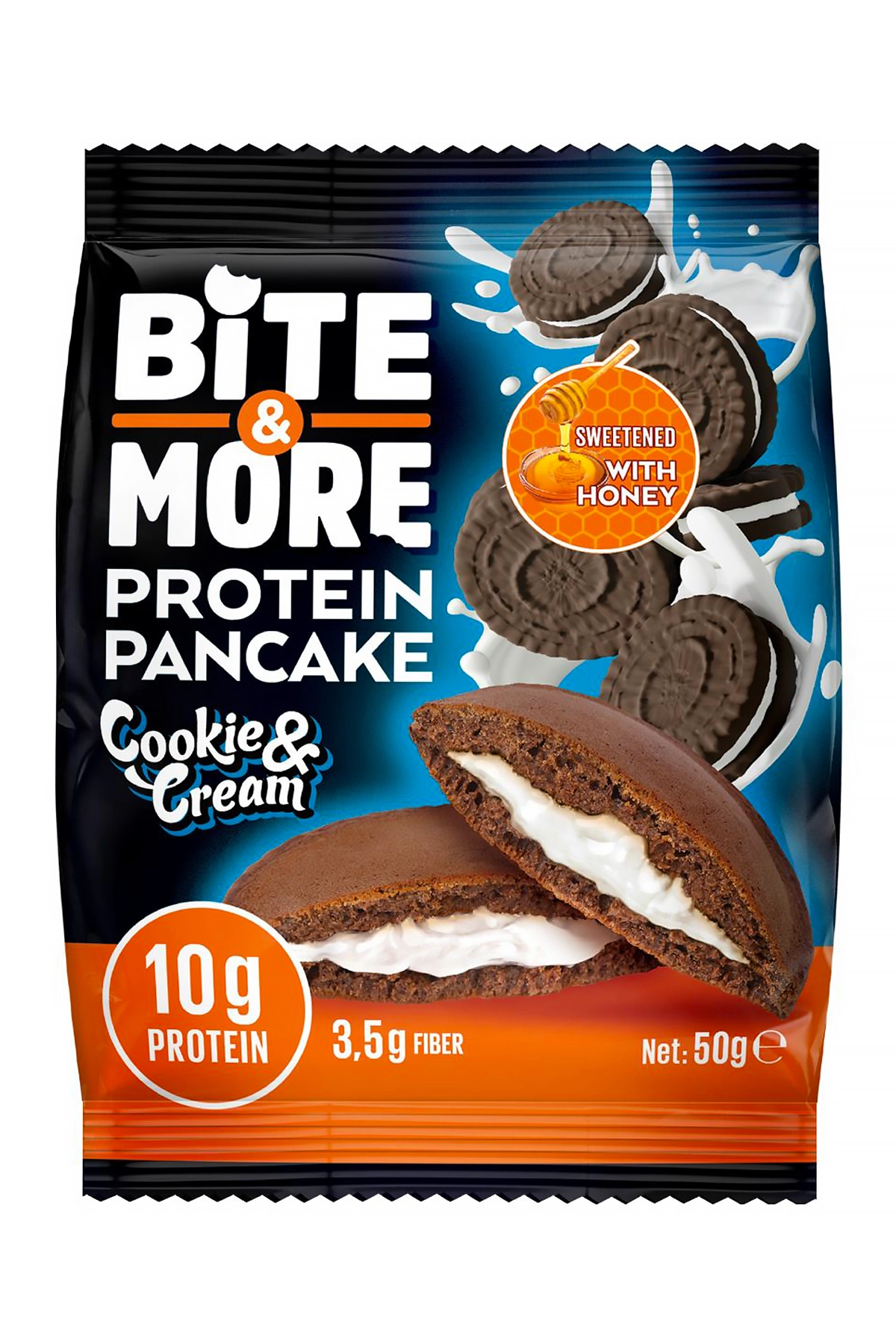 Bite & More Protein Pancake Cookie & Cream 50g x 12 Adet