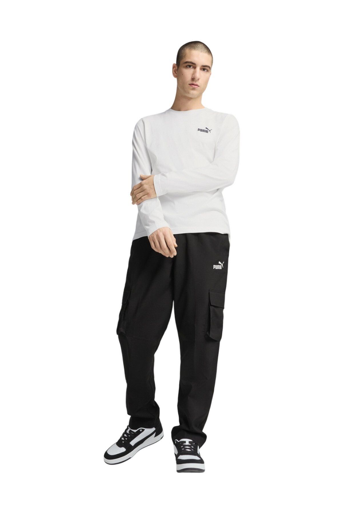 Puma ESS Woven Cargo Pants Erkek Günlük Spor Pantolon Siyah 68266301