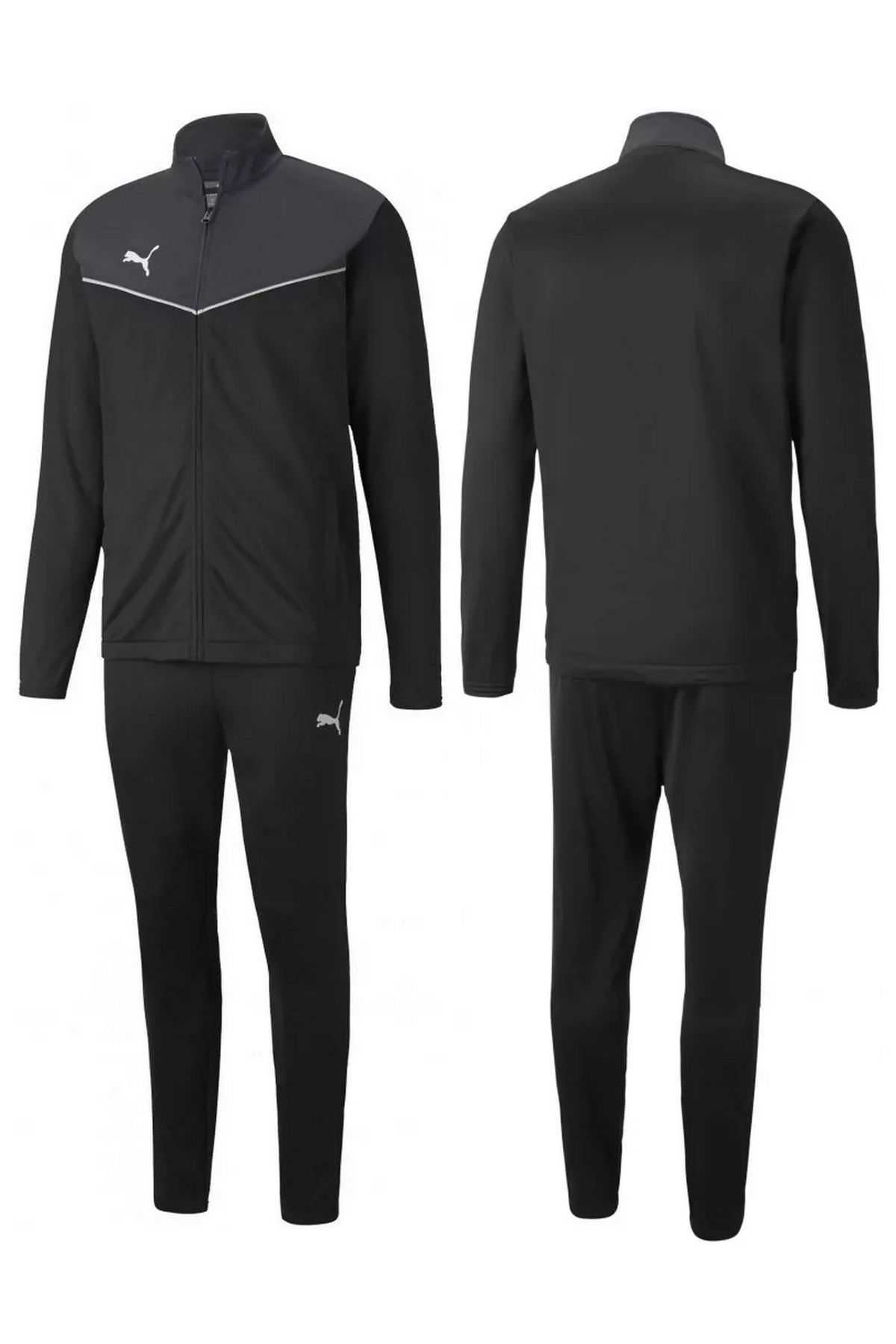 Puma individualRISE Tracksuit Erkek Eşofman Takımı Gri/Siyah 65753403