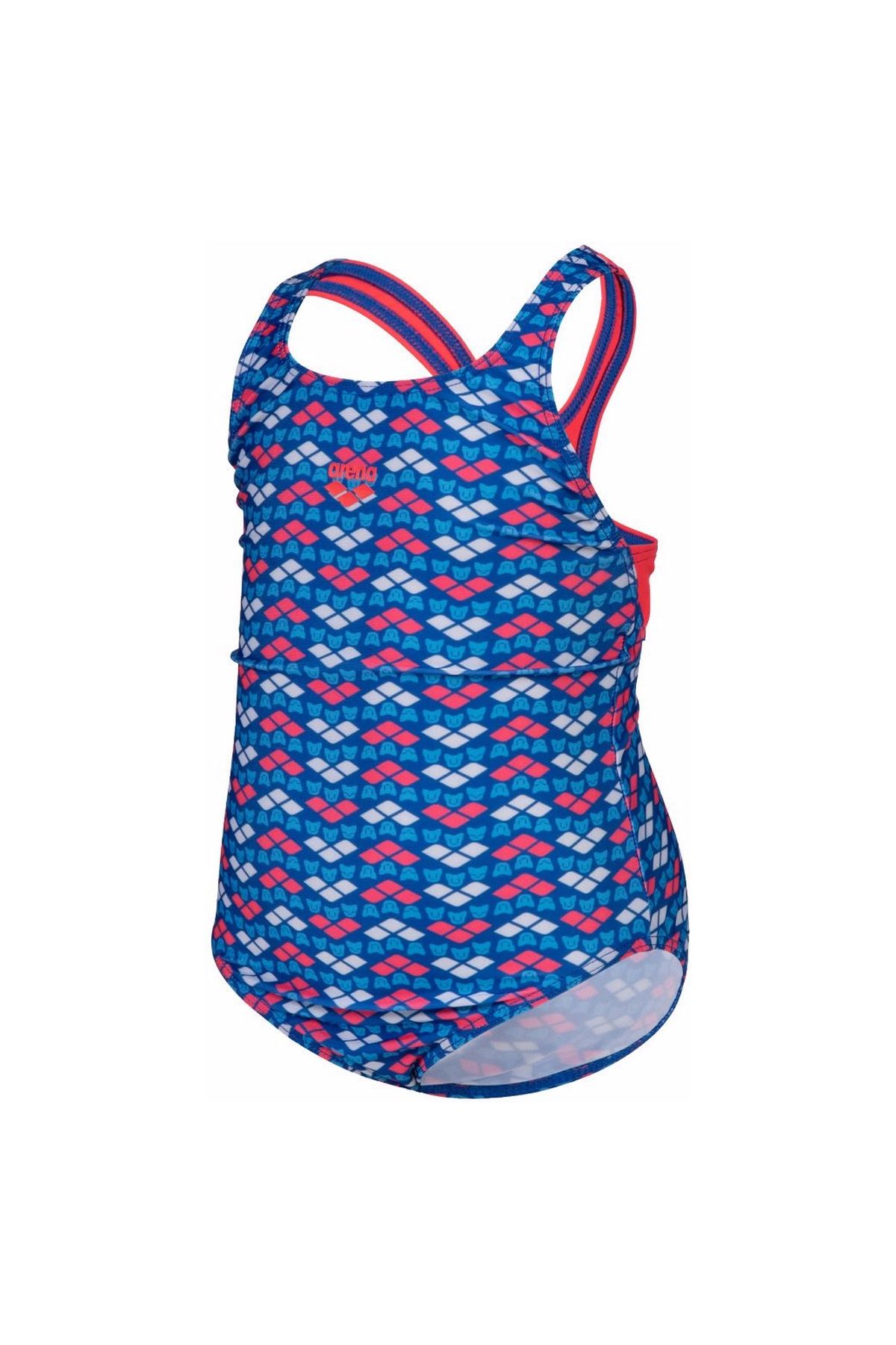 Arena Girl's Friends SwimSuit Swim Pro AO Yıldız Desenli Kız Çocuk Mayo Kırmızı/Multi 2-3 Yaş 006302800