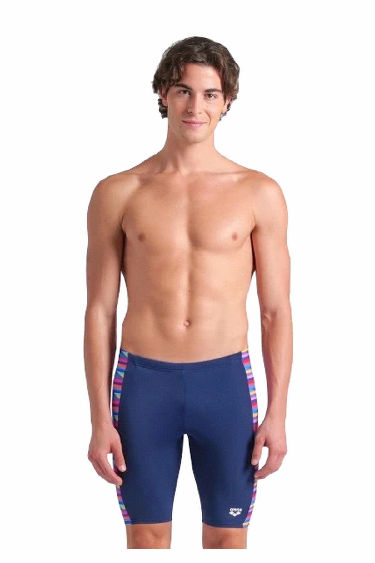 Arena Men's Arena Racing Stripe Swim Jammer Erkek Yüzücü Mayo Lacivert 009078750