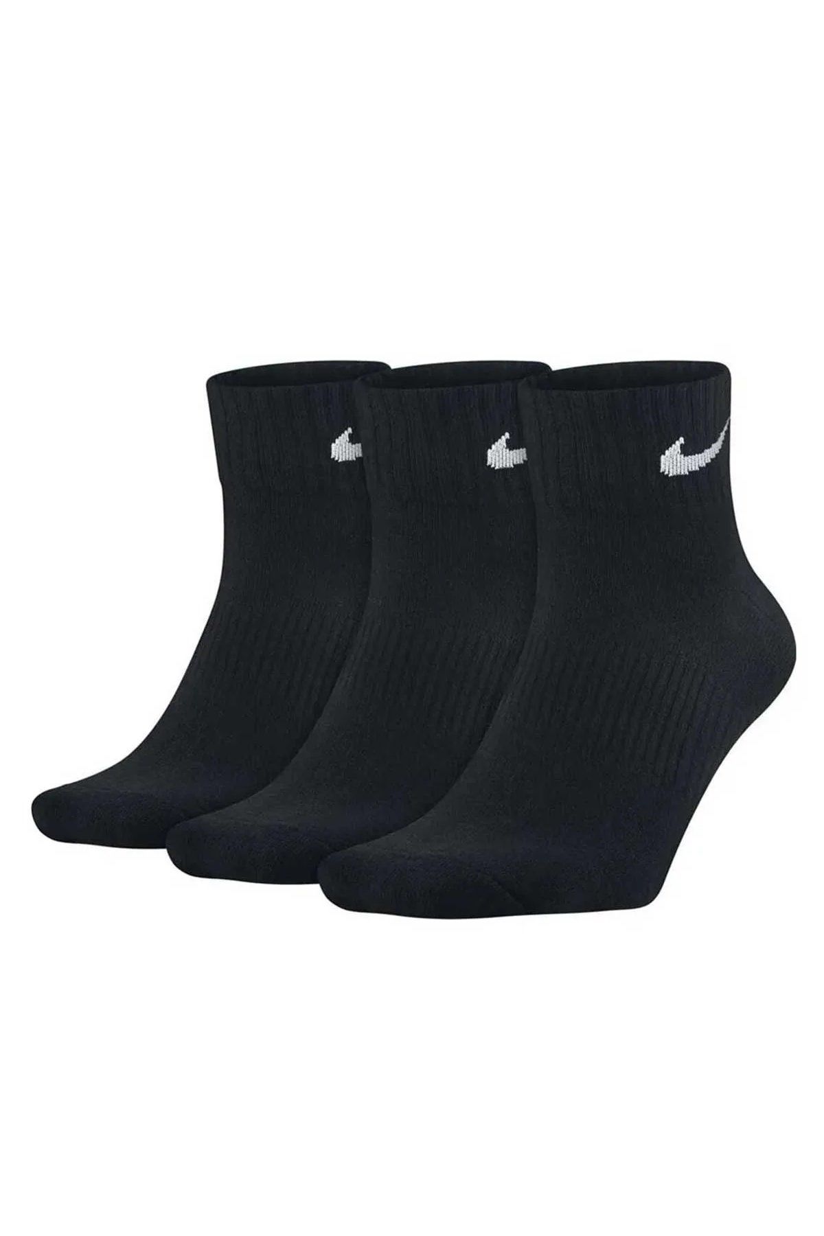 Nike Perf Ltwt Ns 3Pr Unisex Beden L Antrenman Çorabı 3lü Siyah SX4706-001