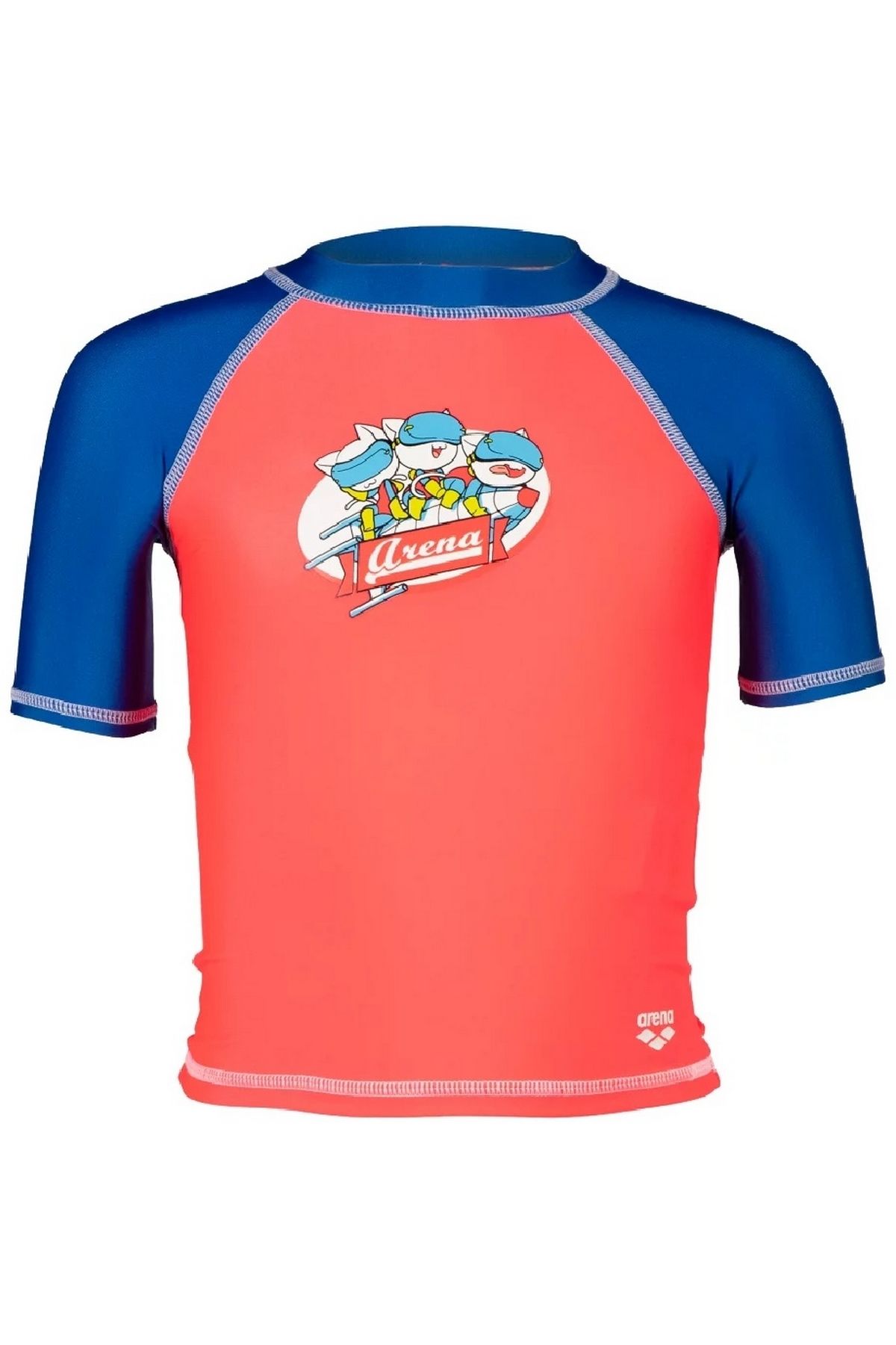 Arena Friends Kids UV S/S TEE Güneş Korumalı Tshirt Kırmızı/Mavi 2-3 Yaş 003588810