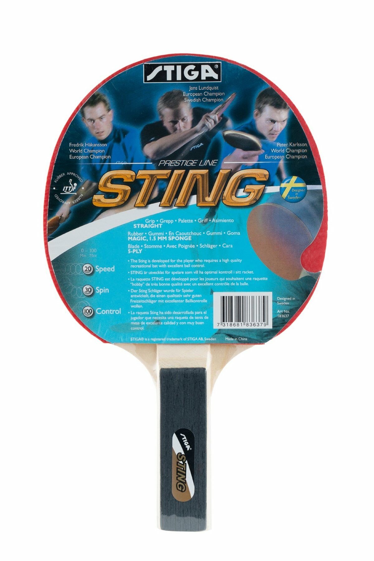 Stiga 183637 Prestige Line Sting Masa Tenisi Raketi
