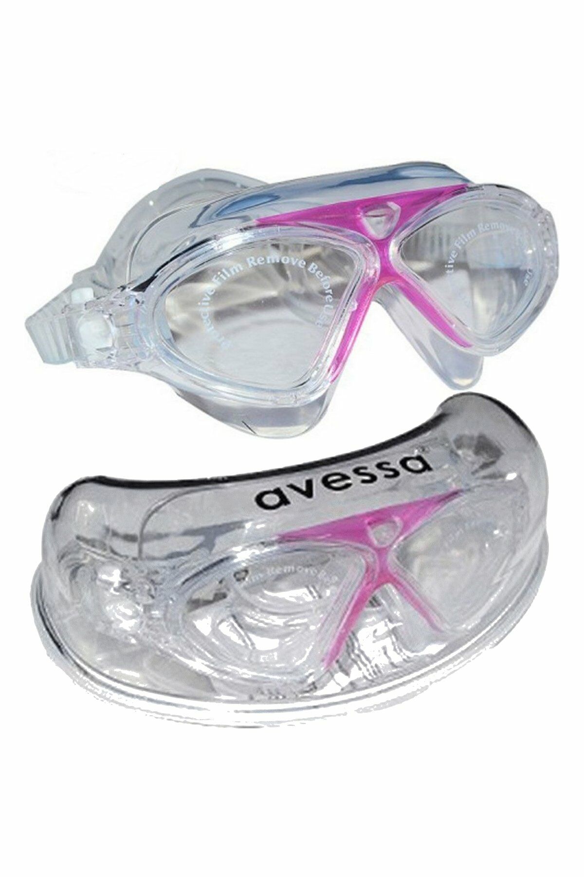 Avessa 9210 Silikon Ayarlanabilir Yüzücü Gözlüğü Pembe