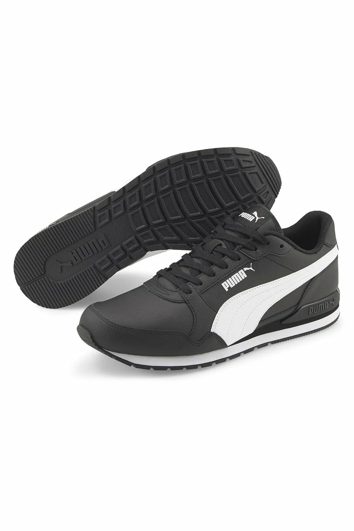 Puma ST Runner v3 L Puma-Black Puma-White Erkek Günlük Sneaker Ayakkabı 38485506 44