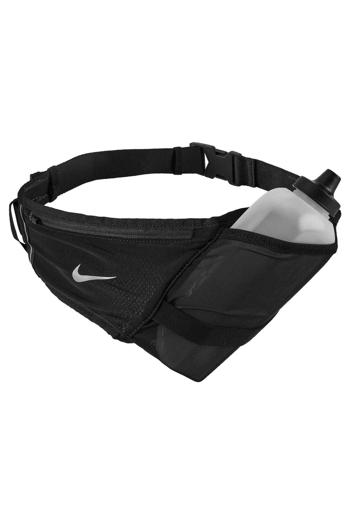 Nike Flex Stride Bottle Belt 22 Oz Black/Black/Silver Osfm Unisex Sporcu Su Çantası Siyah N.100.3443.082.OS