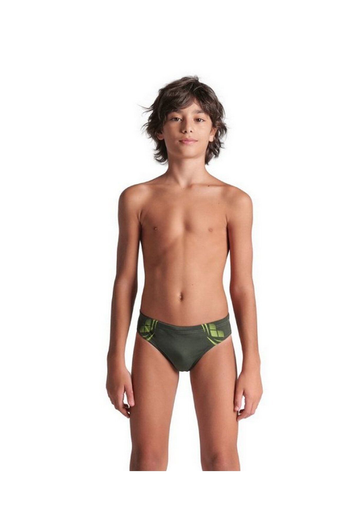 Arena Boy's Arena Poseidonia Swim Briefs Erkek Çocuk Yüzücü Mayo Yeşil 009009306