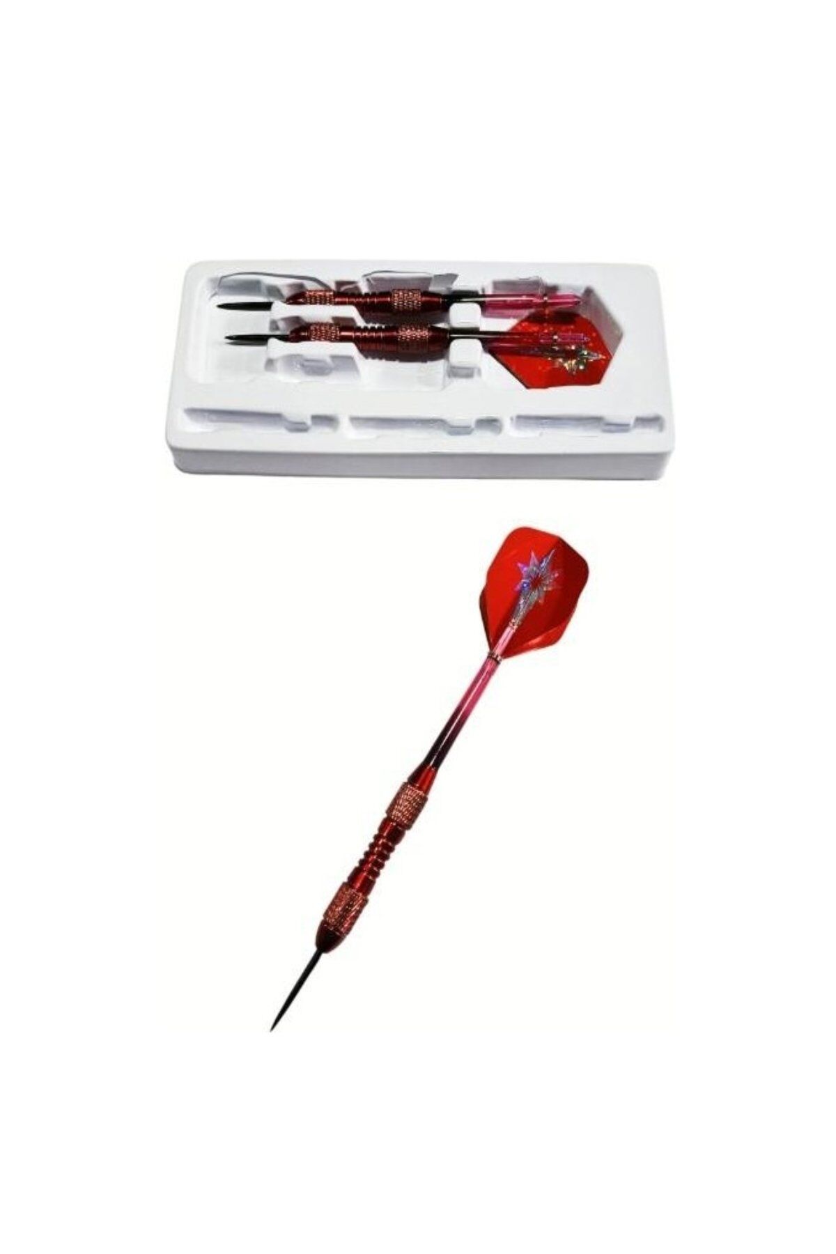Avessa OK-300 Profesyonel Çelik Dart Oku 20 gr 3'lü Kırmızı