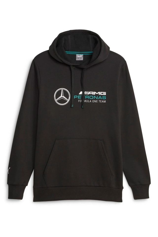 Puma MapF1 ESS Fleece Hoodie Puma-Black Erkek Sweatshirt Siyah 62115901