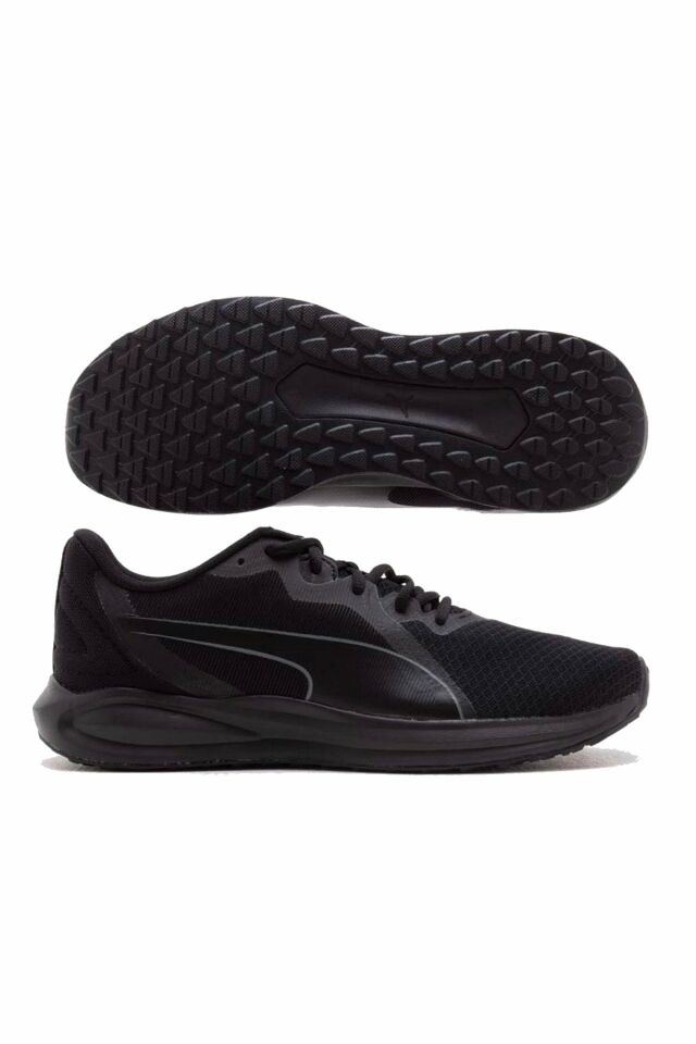 Puma Twitch Runner Fresh Puma-Black Cool Dark Gray Erkek Spor Koşu Ayakkabısı Gri 37798102 44