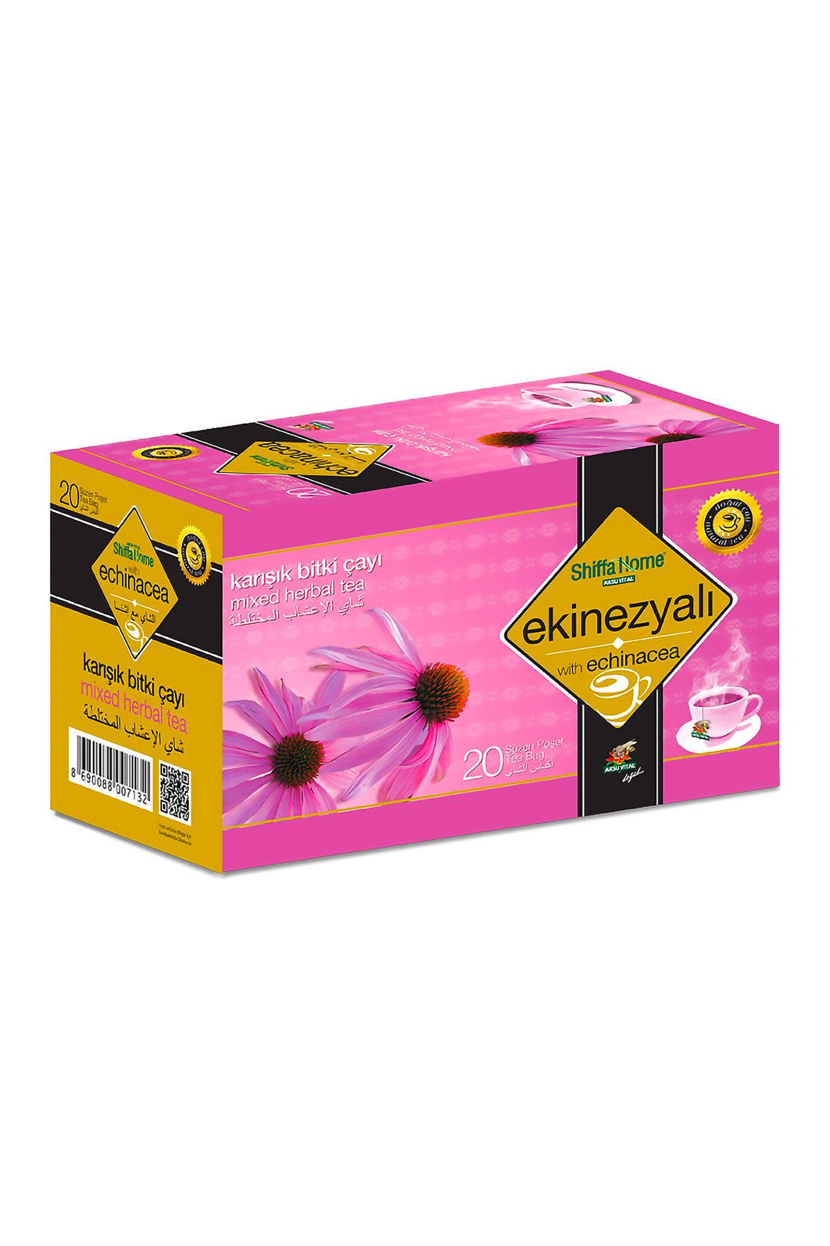 AksuVital Shiffa Home Ekinezyalı Karışık Bitki Çayı 20 Adet Süzen Poşet