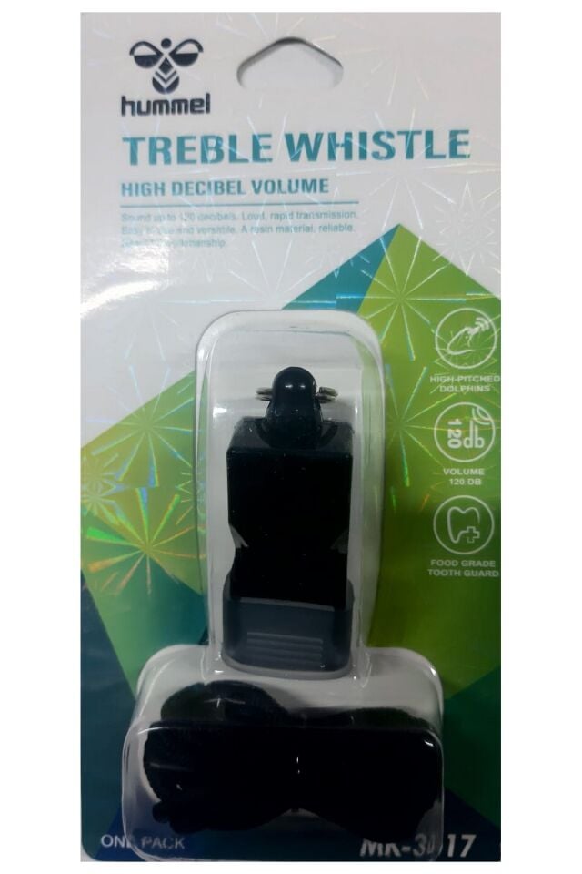 Hummel Treble Whistle High Decibel 120 db Profesyonel Düdük Siyah
