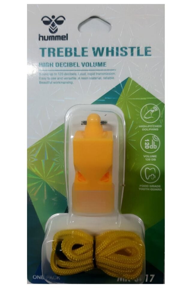 Hummel Treble Whistle High Decibel 120 db Profesyonel Düdük Sarı