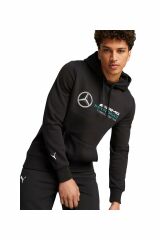 Puma MapF1 ESS Fleece Hoodie Puma-Black Erkek Sweatshirt Siyah 62115901 2XL
