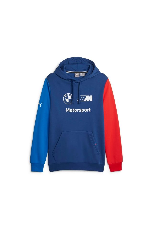Puma Bmw Mms ESS Motorsport Hoodie Fleece Pro Blue-M Color Erkek Sweartshirt Mavi 62130104